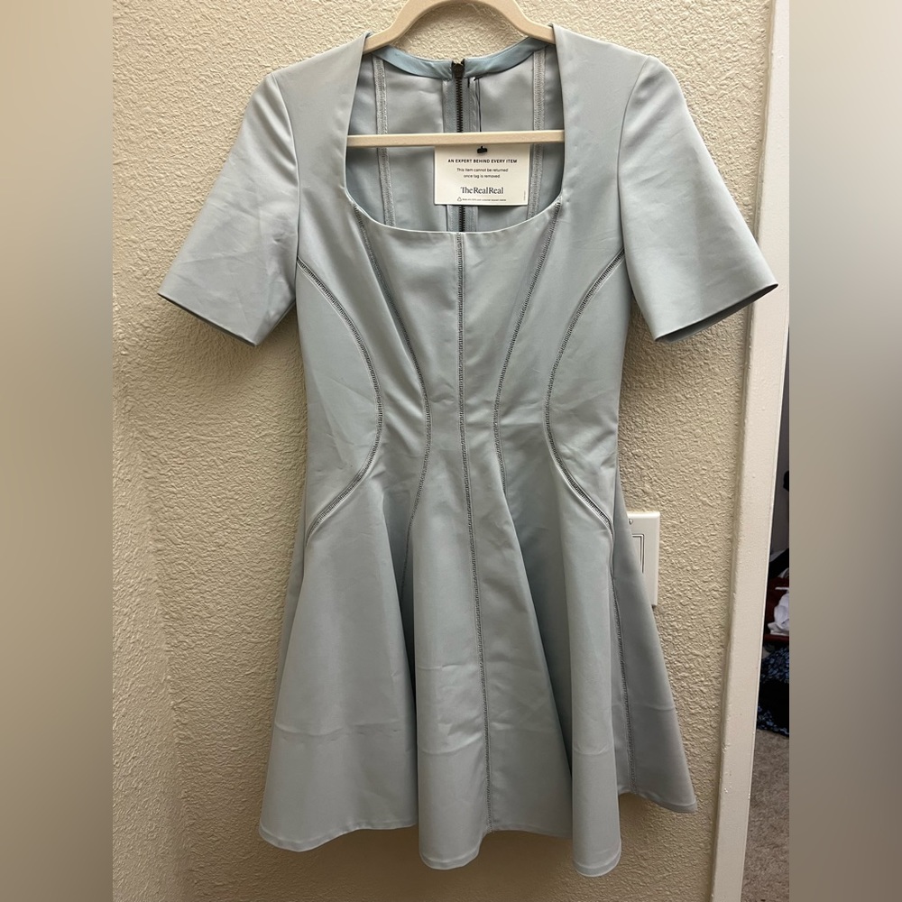 Miu Miu Pale Blue Cocktail Dress IT40 - Realreal purchase